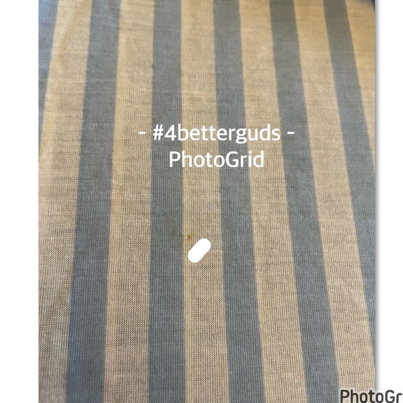 H&M Striped V-Neck Tunic Belted Tie Waist Swimsuit Cover Up Very Oversized MD - Picture 9 of 14